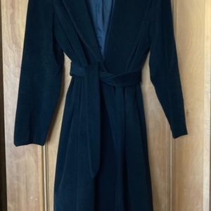 Calvin Klein Angora wool Wrap-around Coat